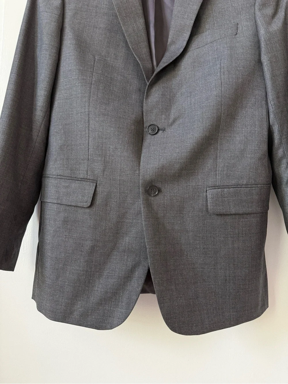 Michael Kors 100% Wool Vitale Barberis Canonico Blazer in Charcoal Gray